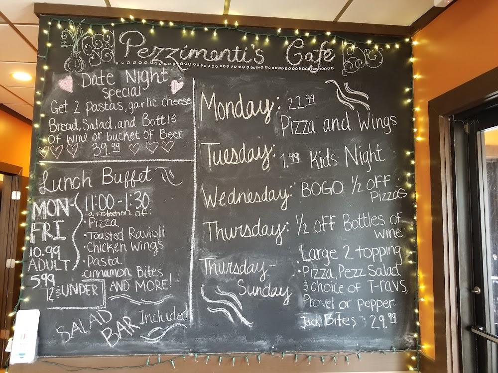 Pezzimenti's Cafe Menu image 1